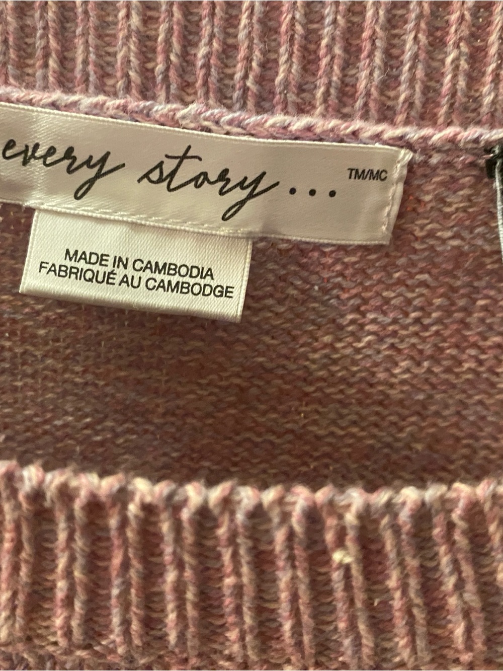 In Every Story Plus Size 2X Dusty Rose Textured Knit Sweater|Cozy & Oversized - Picture 4 of 6